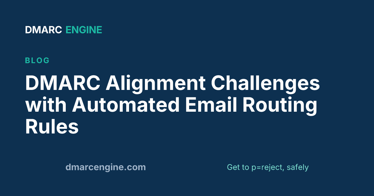 DMARC Alignment Challenges with Automated Email Routing Rules
