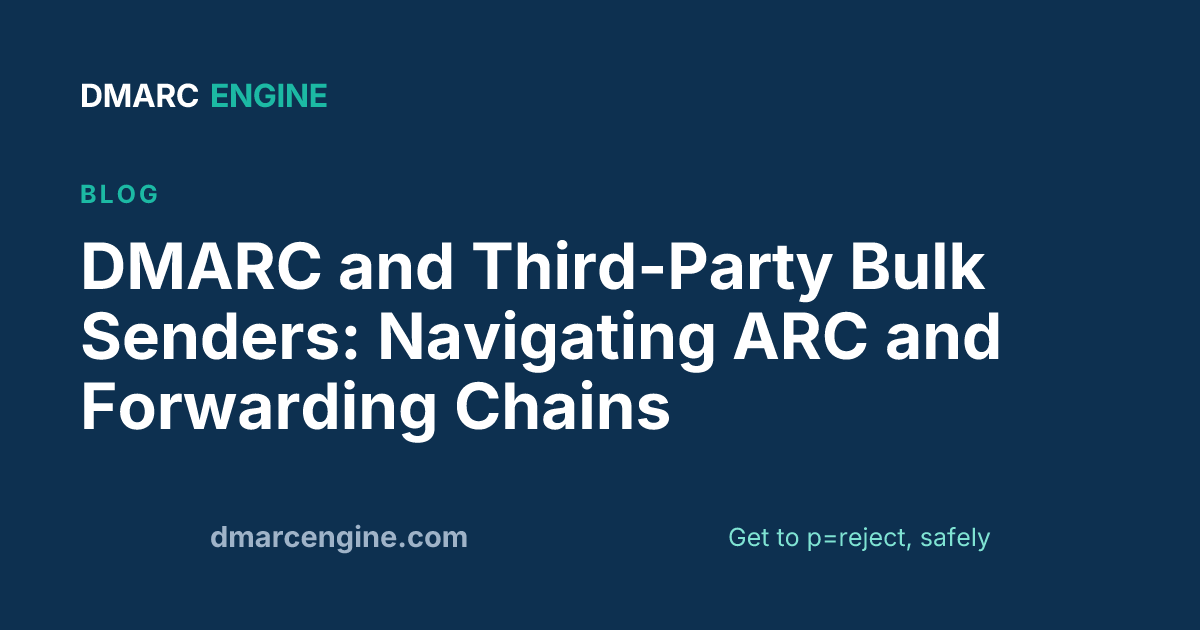 DMARC and Third-Party Bulk Senders: Navigating ARC and Forwarding Chains