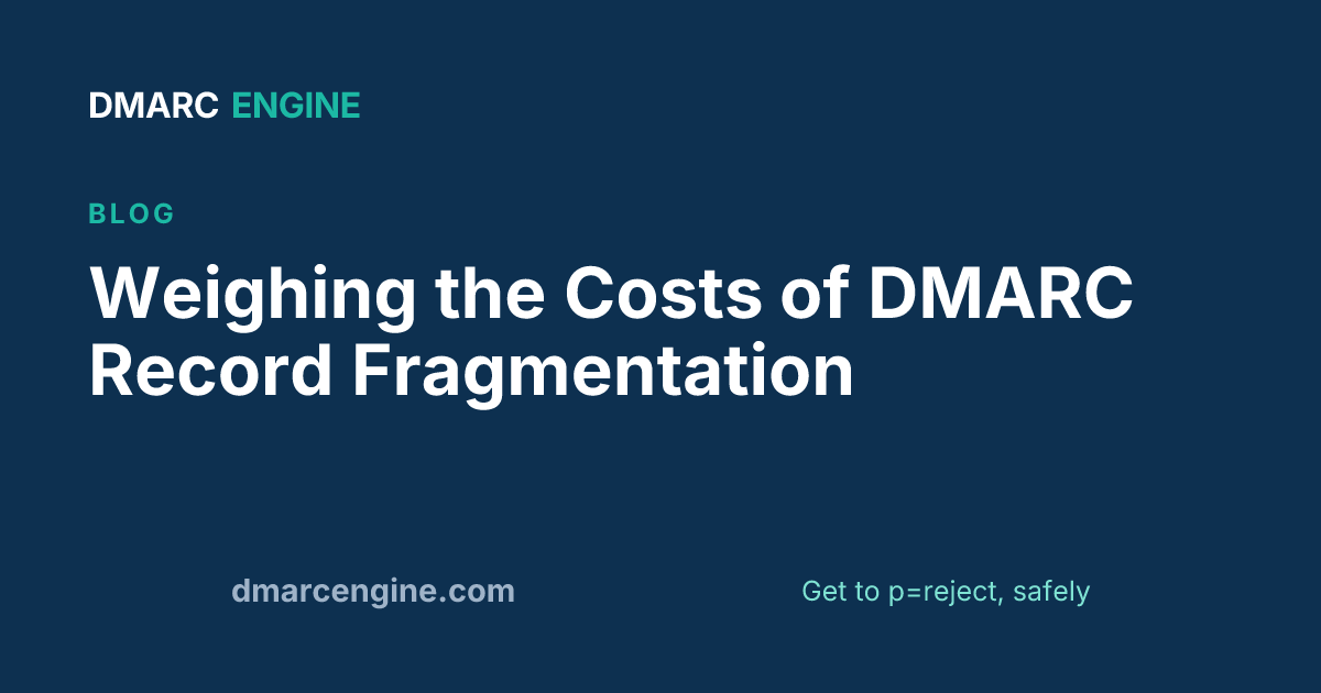 Weighing the Costs of DMARC Record Fragmentation