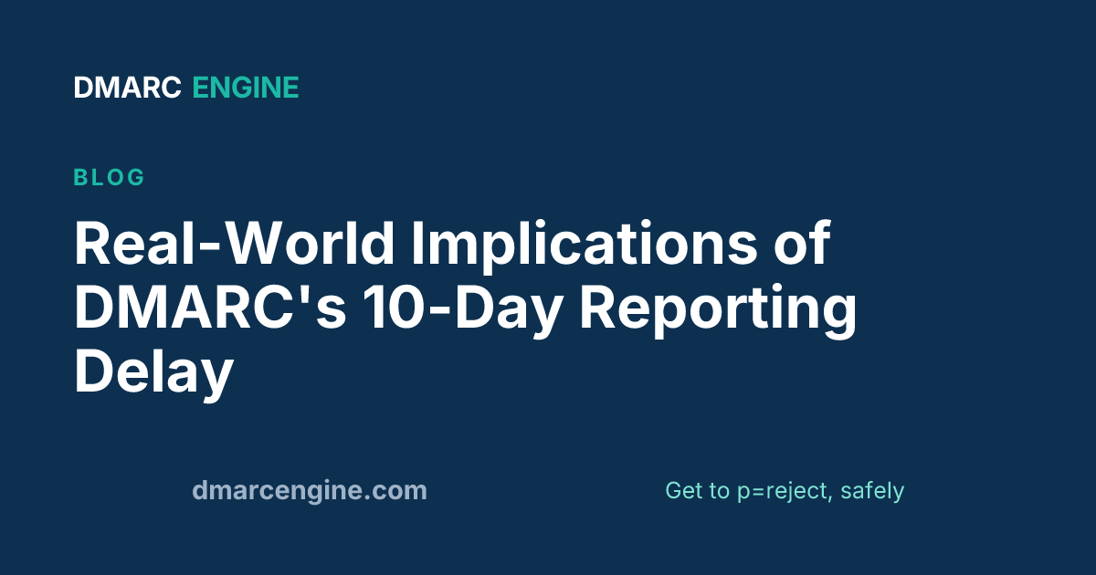 Real-World Implications of DMARC's 10-Day Reporting Delay
