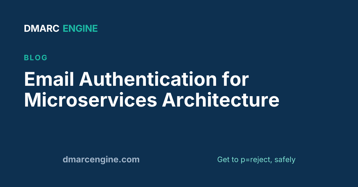 Email Authentication for Microservices Architecture