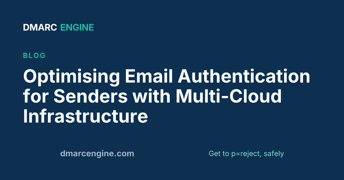 Optimising Email Authentication for Senders with Multi-Cloud Infrastructure